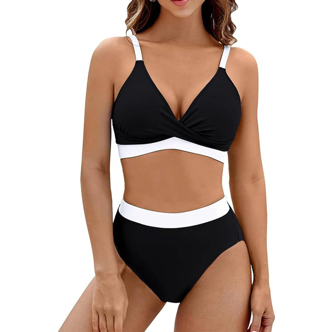 Women's V-Neck Shaping Bikini for Abdomen Control