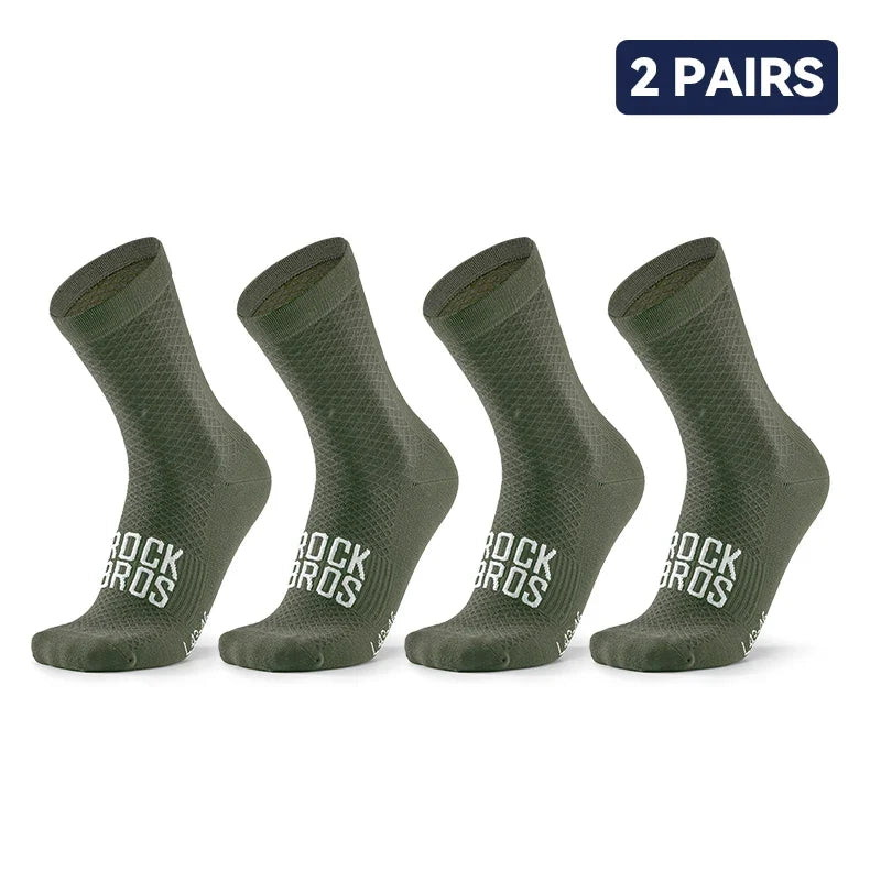 Set of 2 pairs of breathable cycling socks