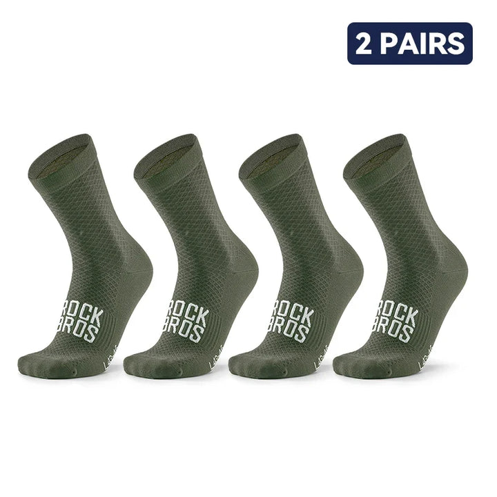 Set of 2 pairs of breathable cycling socks