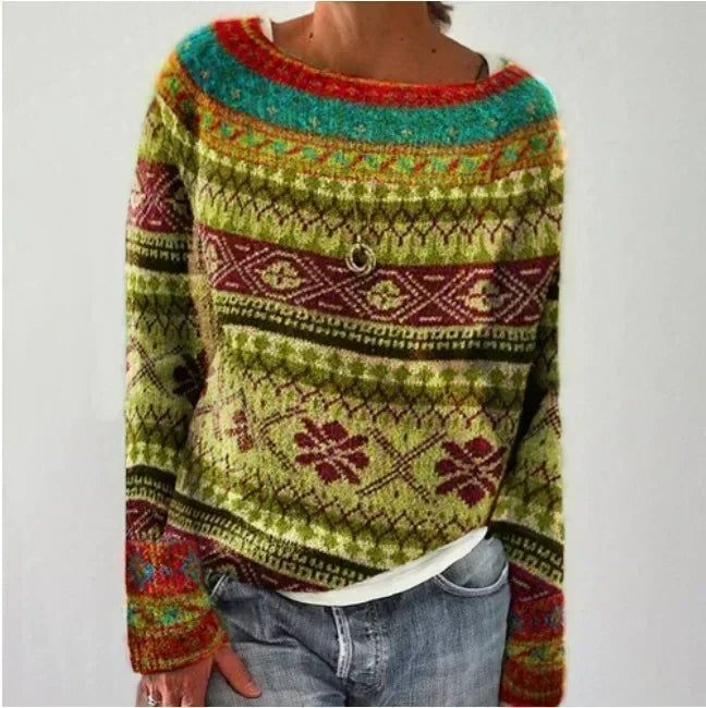 ADA Fashionable Oversized Knit Sweater - Elena Harper