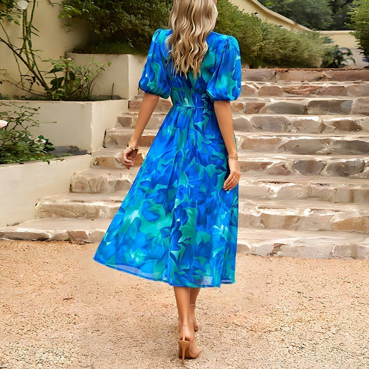 ANNELIE Daydream Floral Midi Dress - Elena Harper