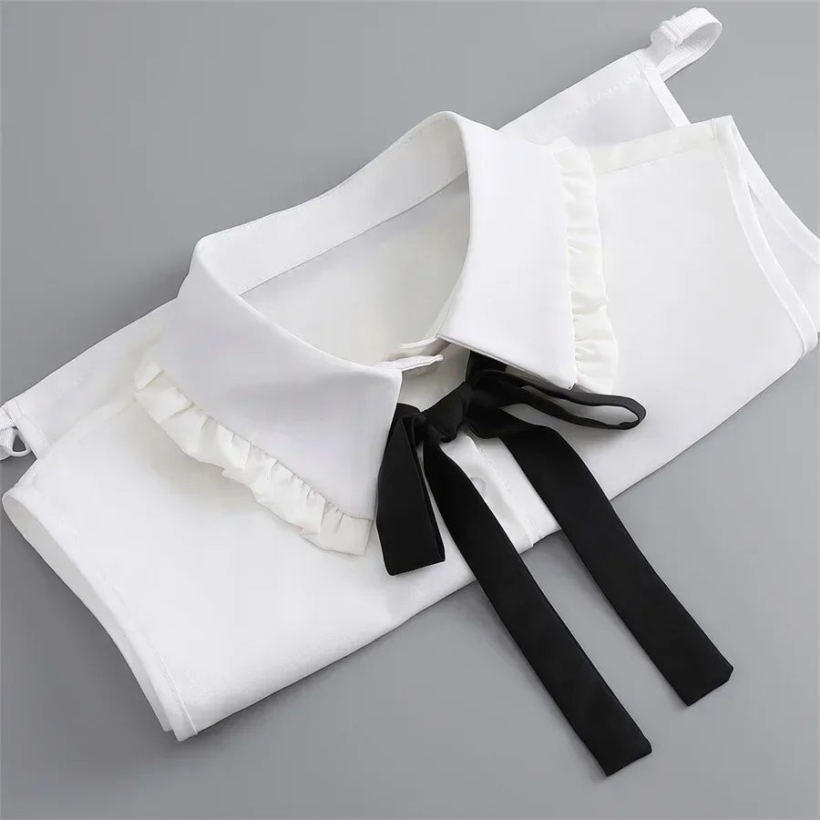 Domicella Ruffled Chic Collar, view 10 - Elena Harper