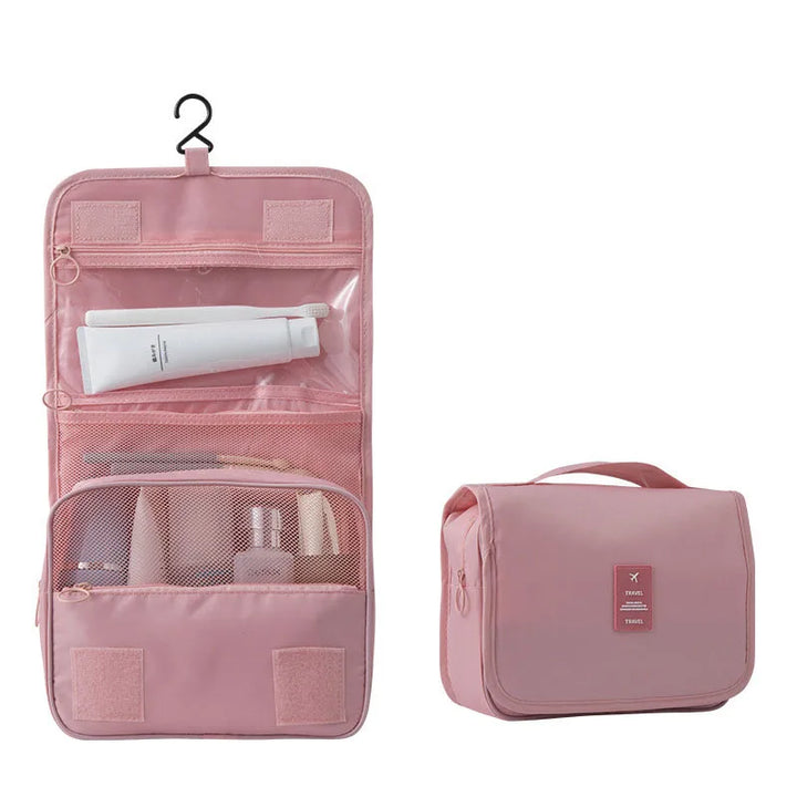 Hanging Travel Toiletry Bag 6 Compartments & Wet Pocket Compact & Versatile Waterproof Polyester, view 8 - Elena Harper
