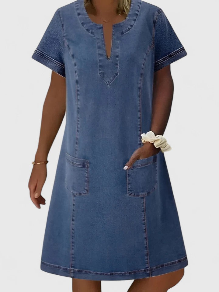 Women's Comfortable Flowy Casual Dress with Pockets
