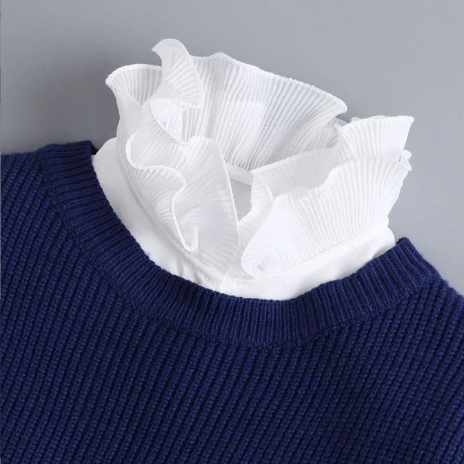 Domicella Ruffled Chic Collar, view 8 - Elena Harper