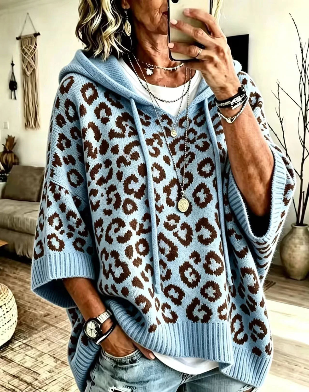 Milena Cozy Knit Sweater, view 4 - Elena Harper
