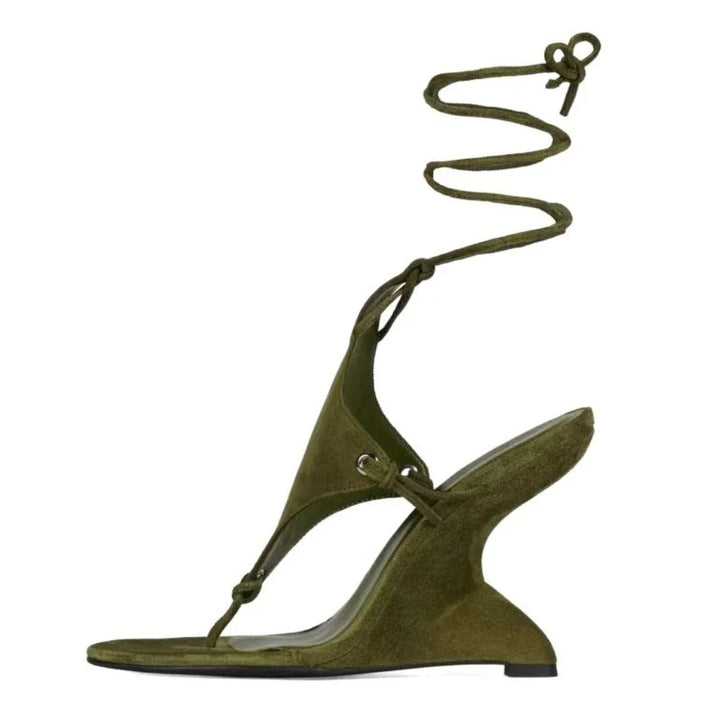 Salvina Soft Suede Sandals, view 7 - Elena Harper
