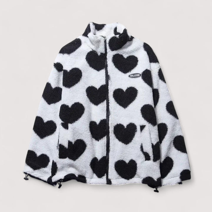 REVERSIBLE JACKET IN THE SHAPE OF A HEART FOR WOMEN