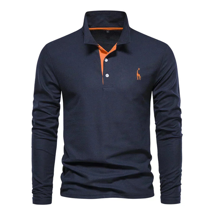 Ronny - Long Sleeve Polo for Men