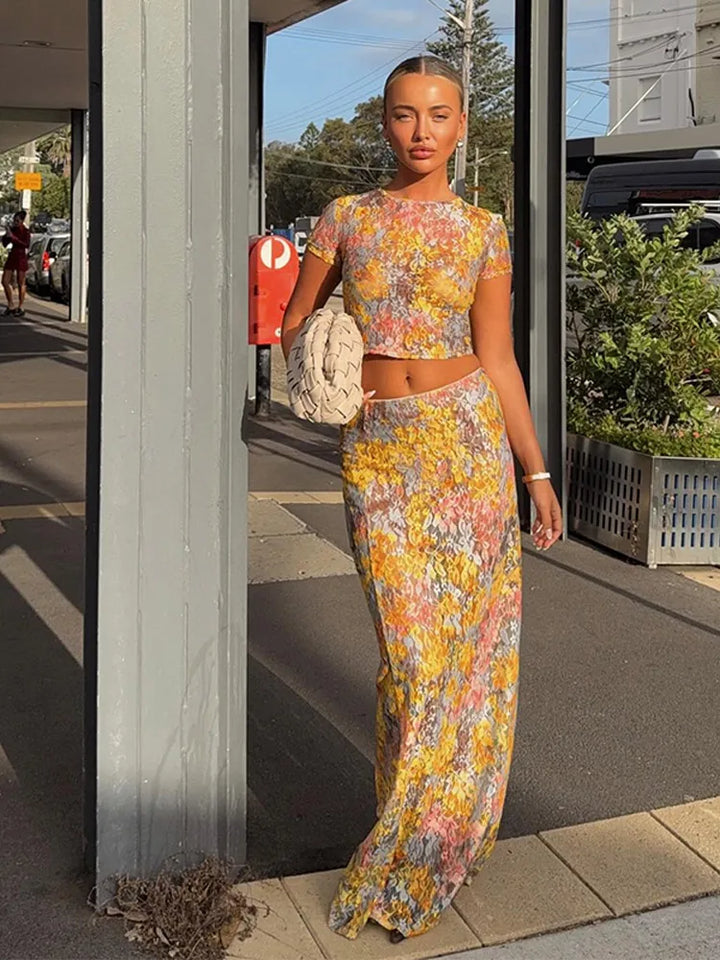 Blessy Two-Piece Floral Set - Elena Harper