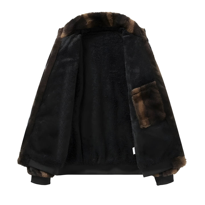 Oversized Faux Fur Bomber Jacket