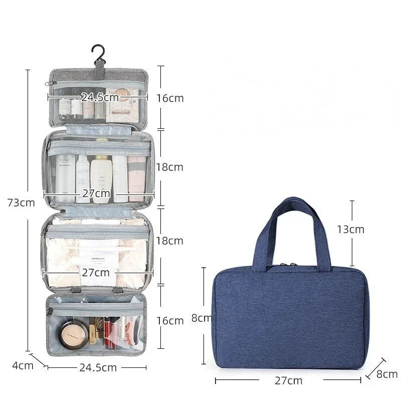 TravelTidy – Compact Cosmetics Organiser with 4 Compartments