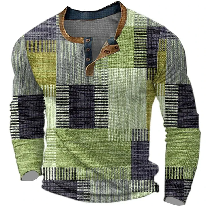 ELENA HARPER™  |  PATCHWORK SHIRT FOR MEN