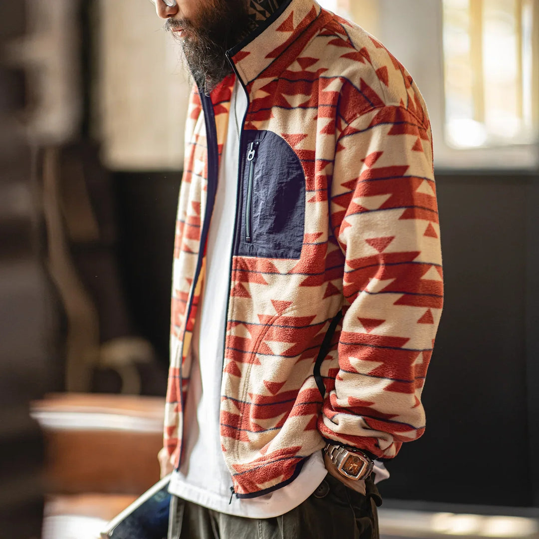 Salvio Cozy Patchwork Jacket - Elena Harper