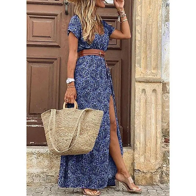Vivienne Floral Pleated Midi Dress - Elena Harper
