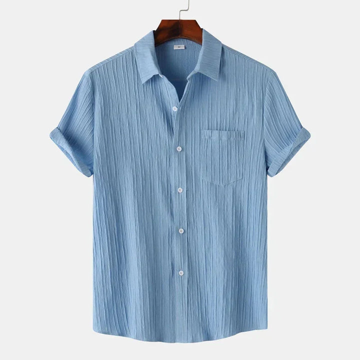 Men’s Short Sleeve Textured Shirt