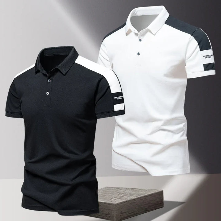 Geofredo Smooth Cotton Polo, view 4 - Elena Harper