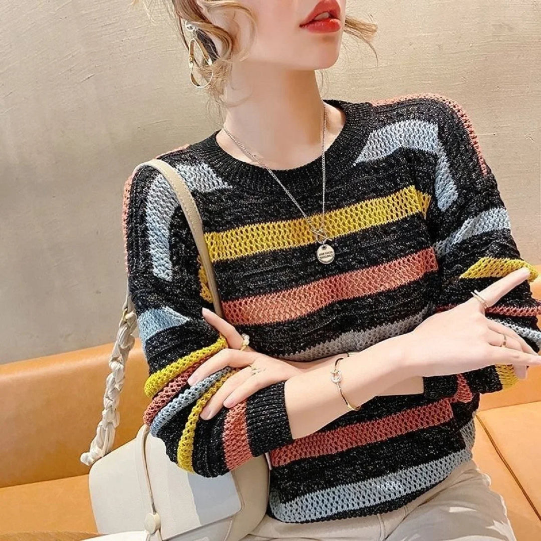 Jolene Cozy Knit Sweater, view 3 - Elena Harper