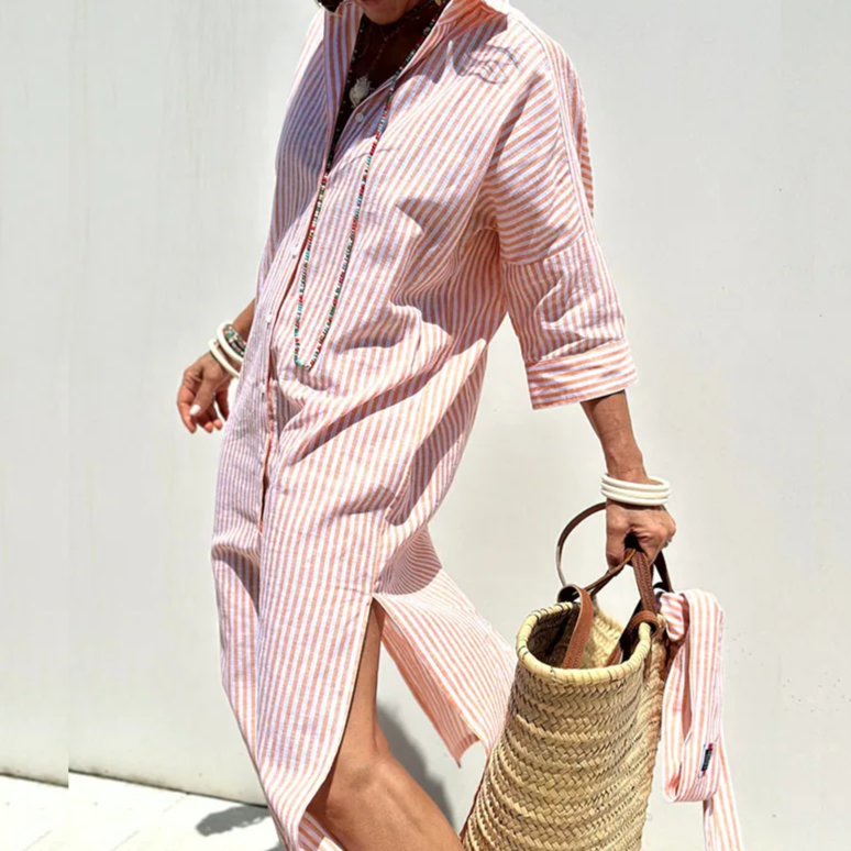Navyah Urban Shirt Dress - Elena Harper