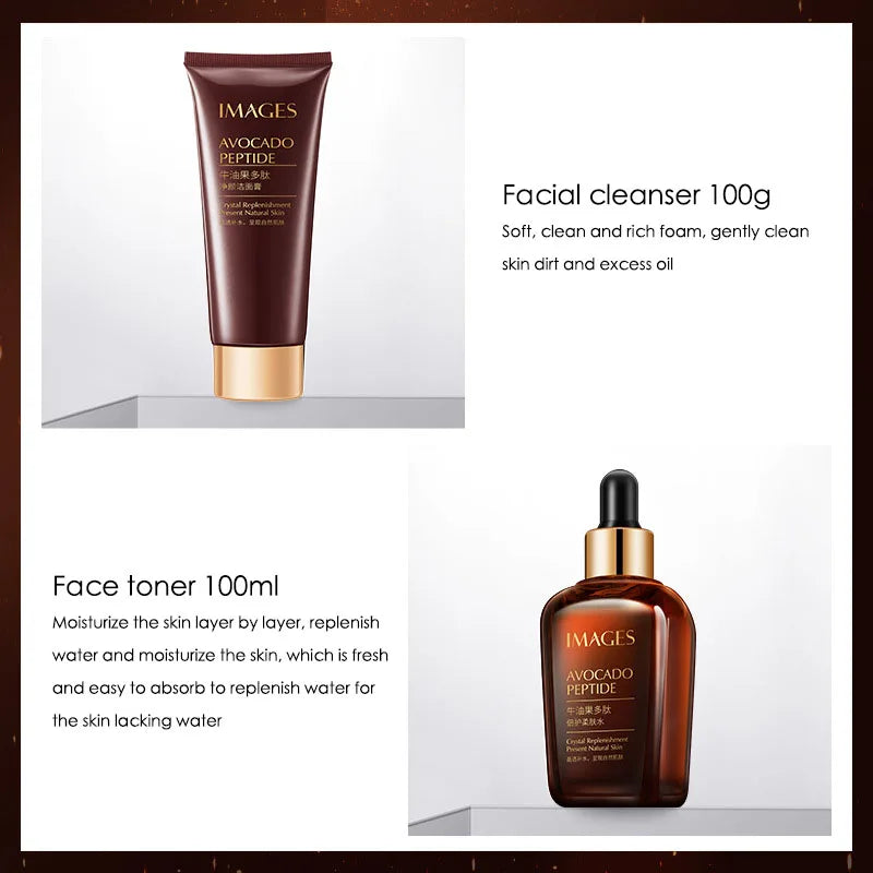 5-Piece Avocado Skincare Set Complete Daily Care, view 5 - Elena Harper
