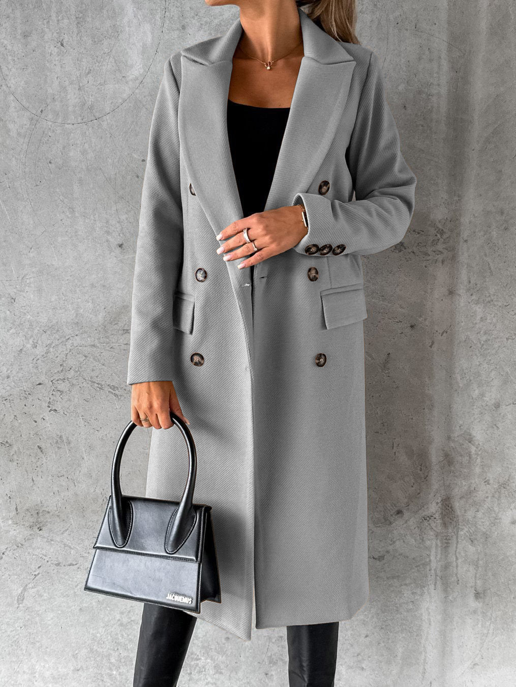 Averra Classic Elegant Long Coat - Elena Harper
