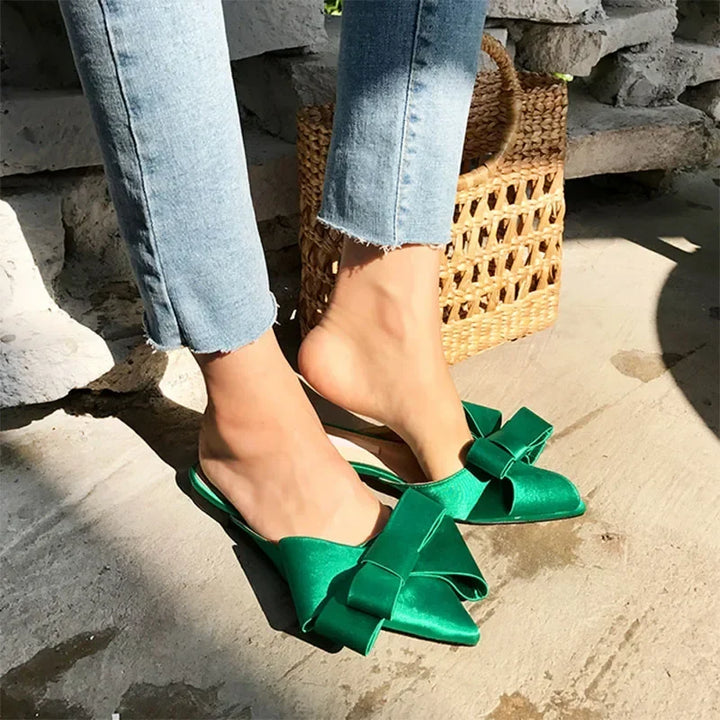 Kora Smooth Satin Sandals (High 1.5cm), view 3 - Elena Harper