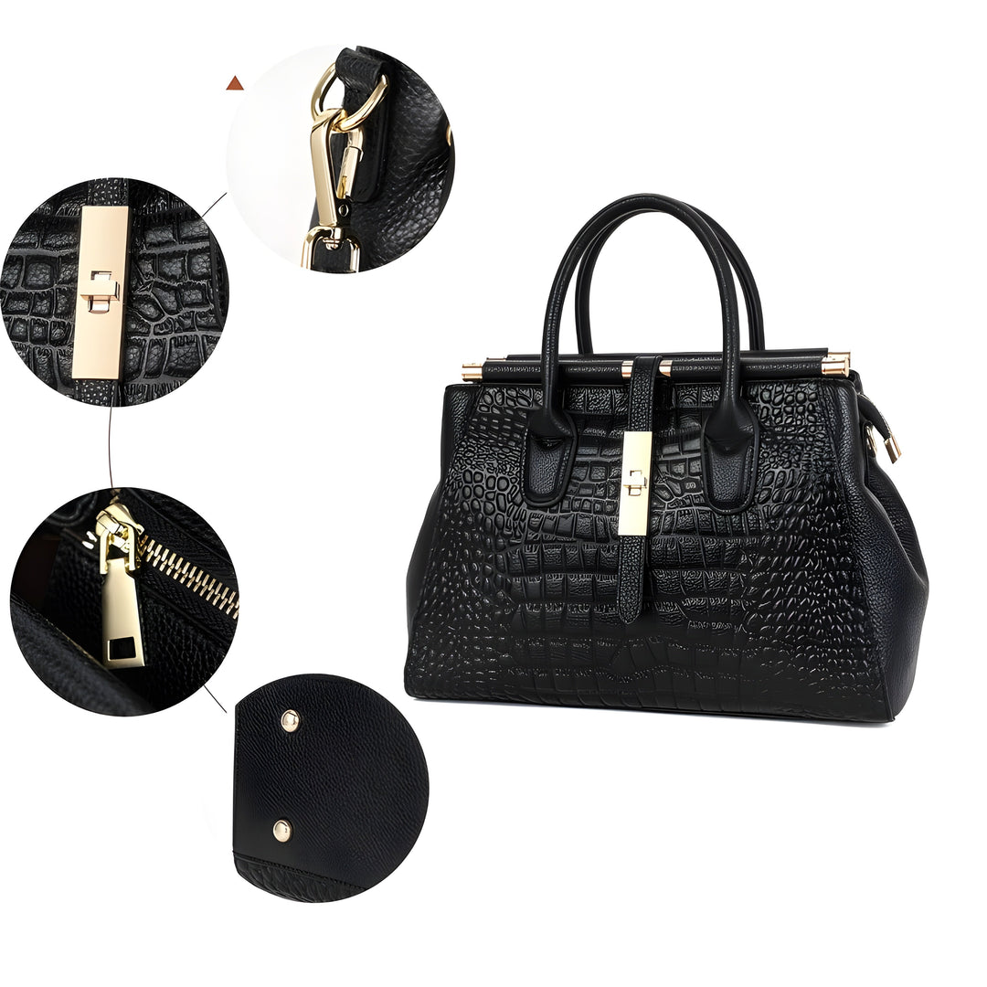 Women's Stylish Handbag with Elegant Embossed Design