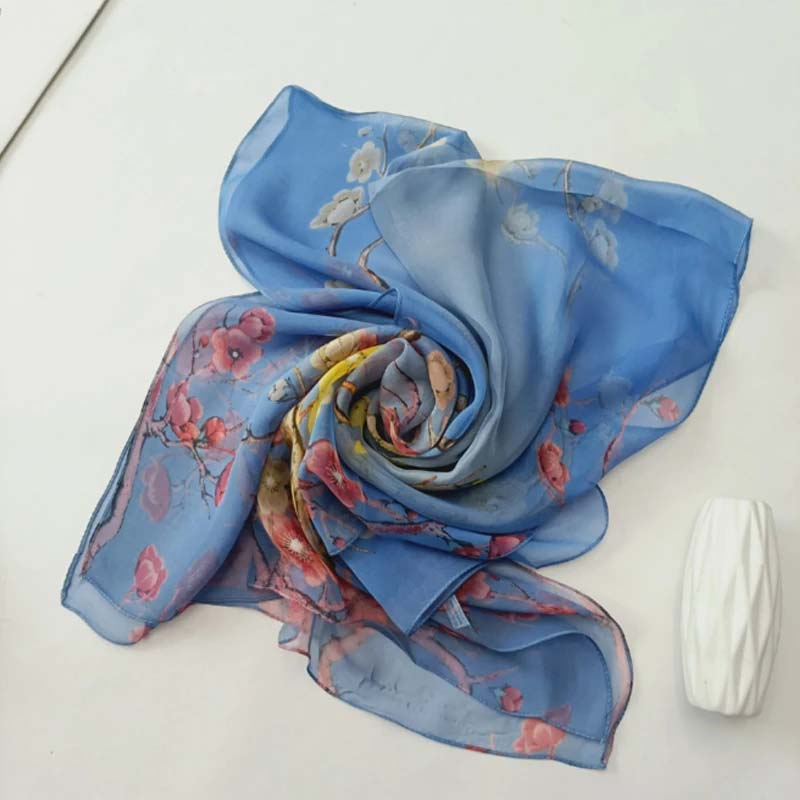 Vintage Floral Print Scarf