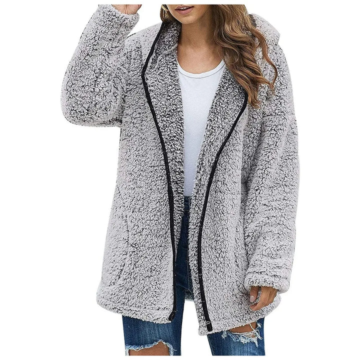 Rossella Cozy Fleece Jacket, view 8 - Elena Harper