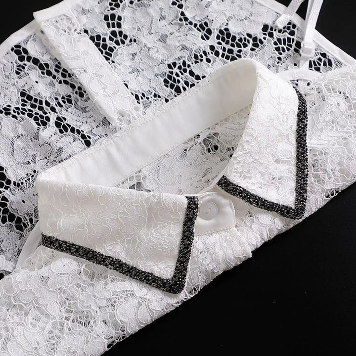 Domicella Ruffled Chic Collar, view 9 - Elena Harper