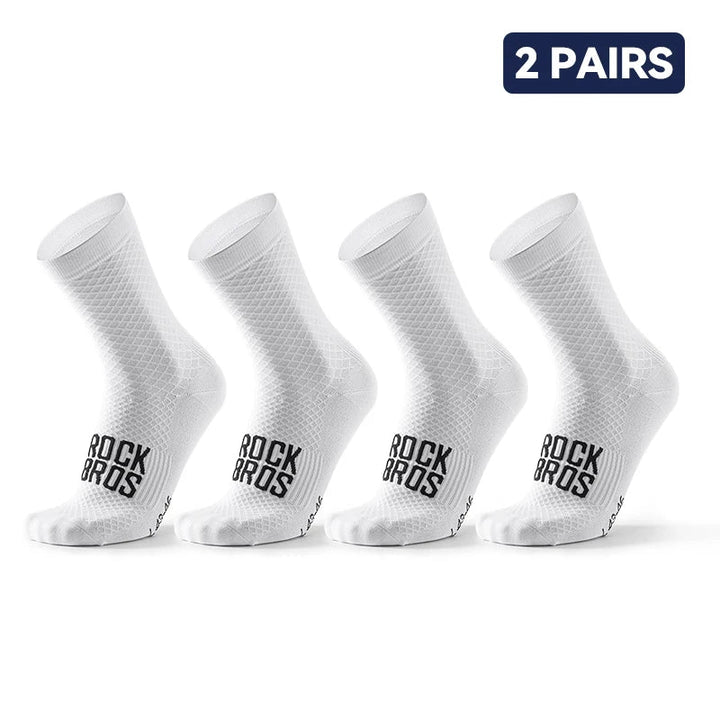 Set of 2 pairs of breathable cycling socks