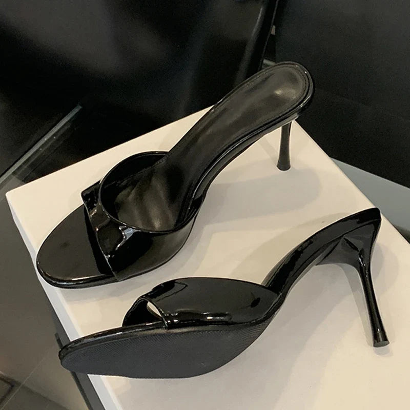 Donatina Elegant Patent Sandal, view 4 - Elena Harper
