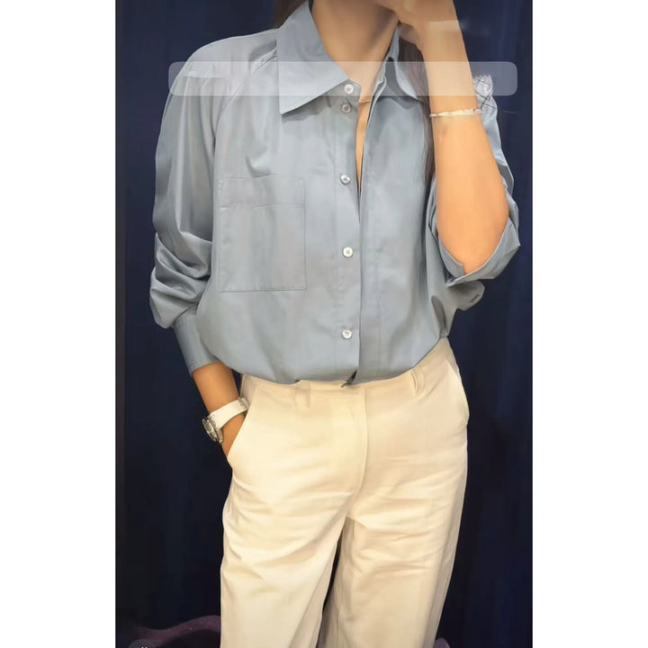Irene Soft Cotton Blouse, view 2 - Elena Harper