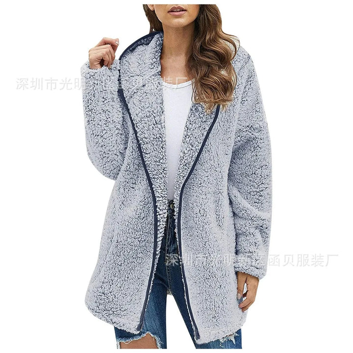 Rossella Cozy Fleece Jacket, view 3 - Elena Harper