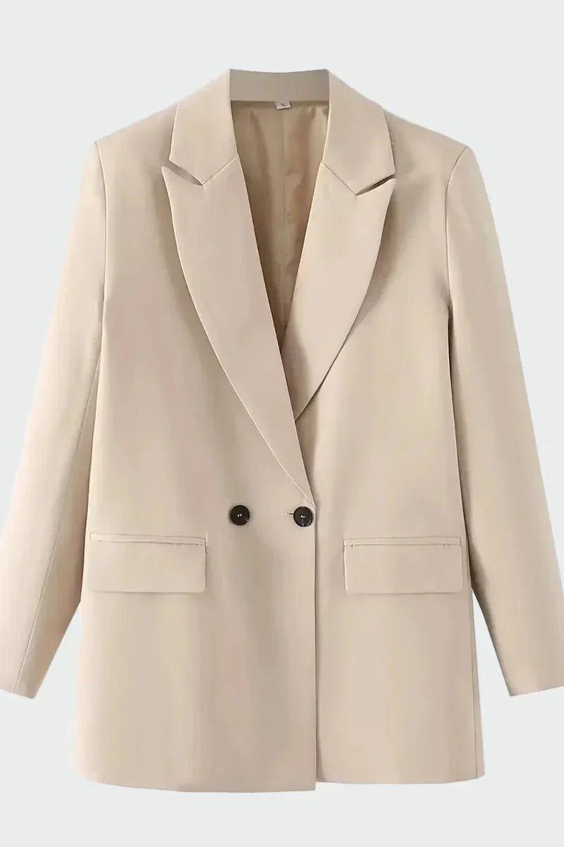 Helia Oversized Jacket with Modern Line - Elena Harper