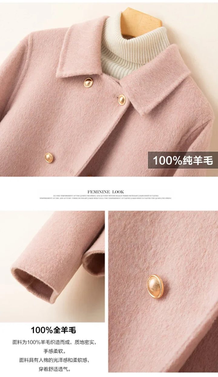 Women's Double-Faced Cashmere Coat Eloise, view 6 - Elena Harper
