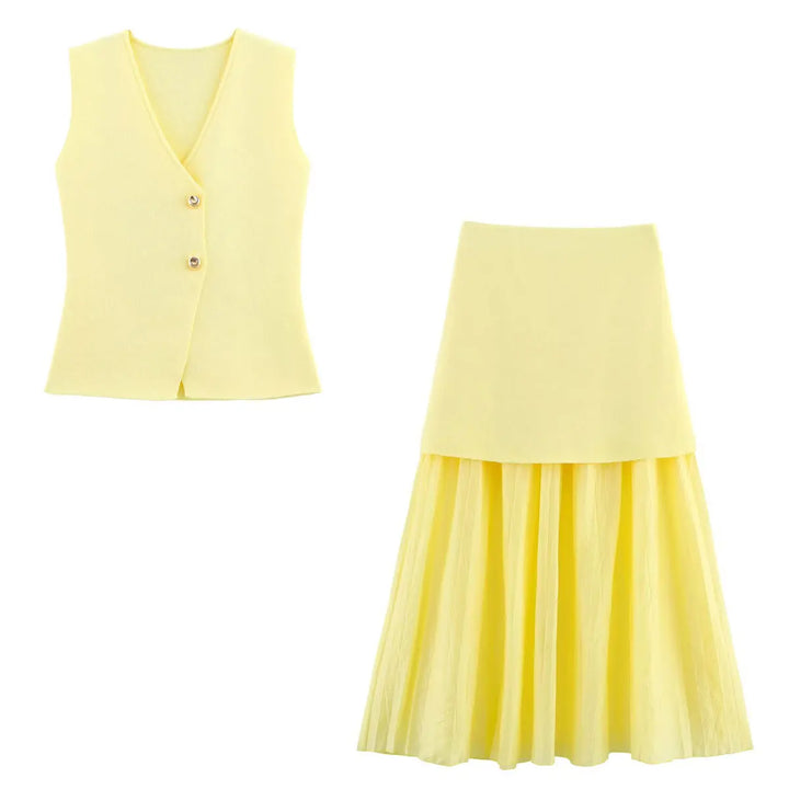 Eleanora Smooth Knit Vest - Elena Harper