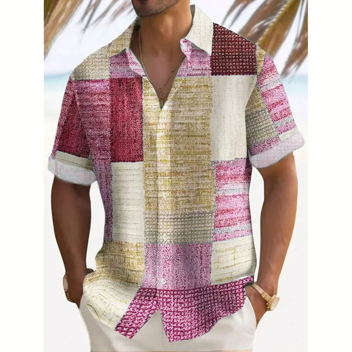 ELENA HARPER™  |  SUMMER PATCHWORK SHIRT FOR MEN