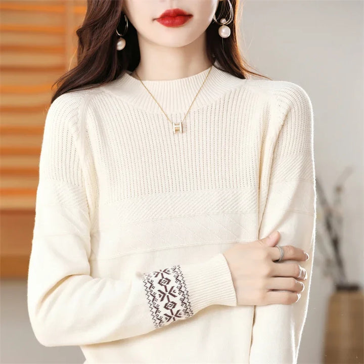 Kalliope Cocoon Knit Sweater, view 3 - Elena Harper