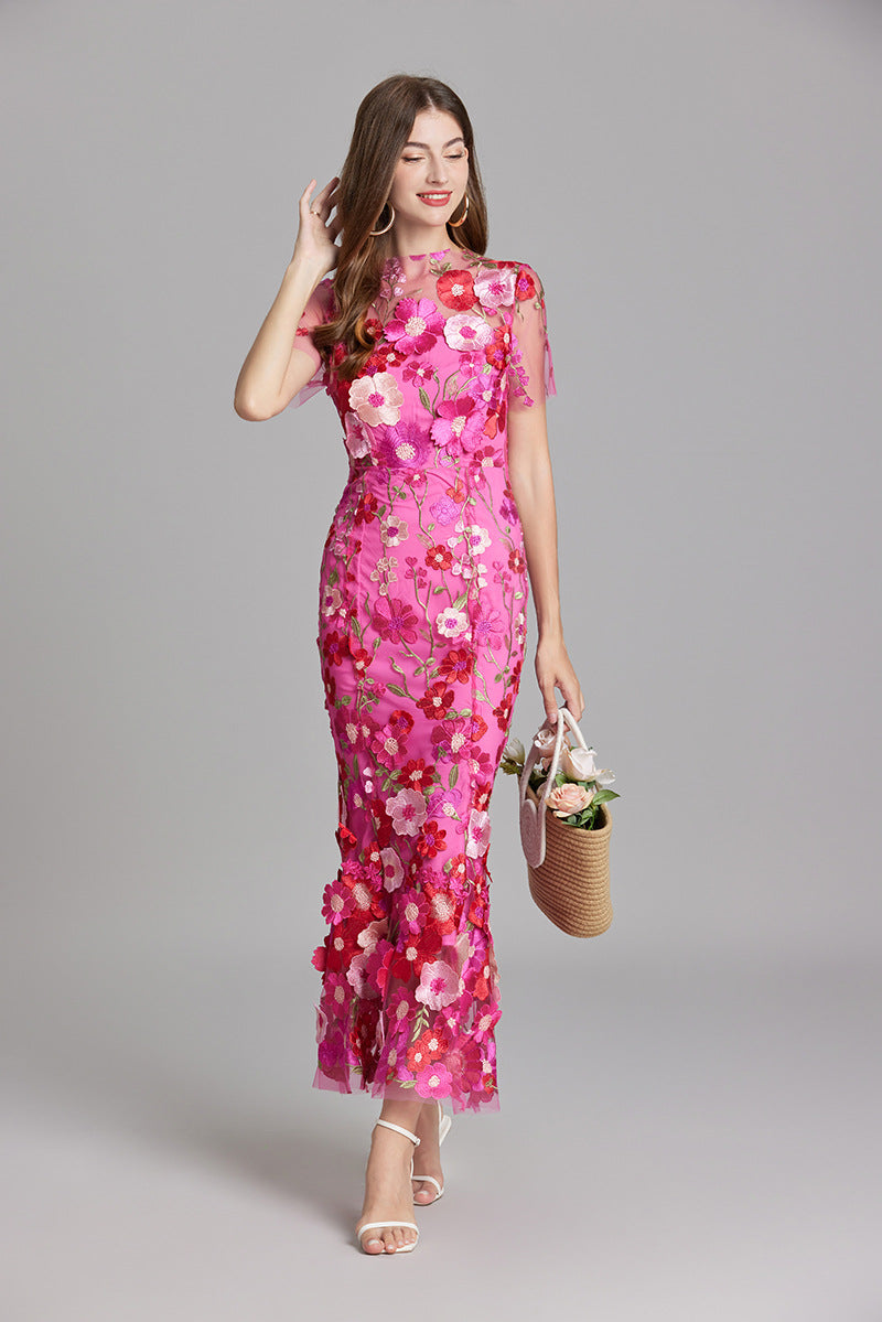 Agde Flower Dress - Elena Harper