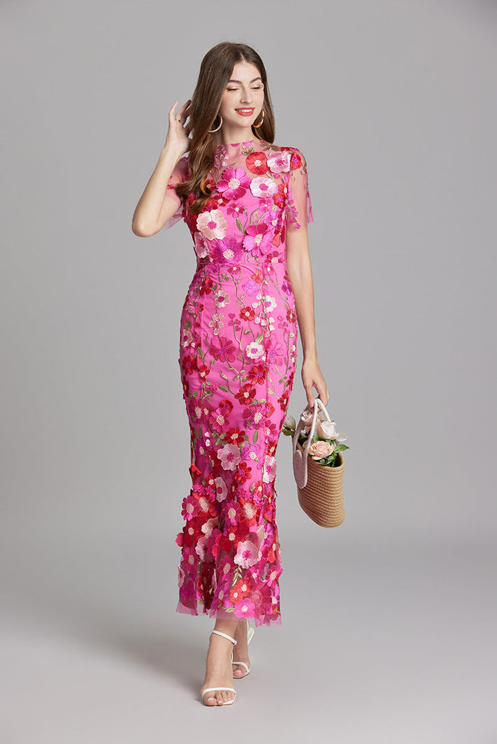 Agde Flower Dress - Elena Harper