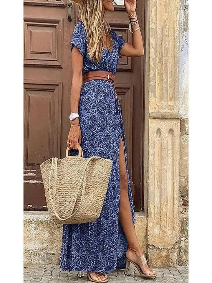 Vivienne Floral Pleated Midi Dress - Elena Harper