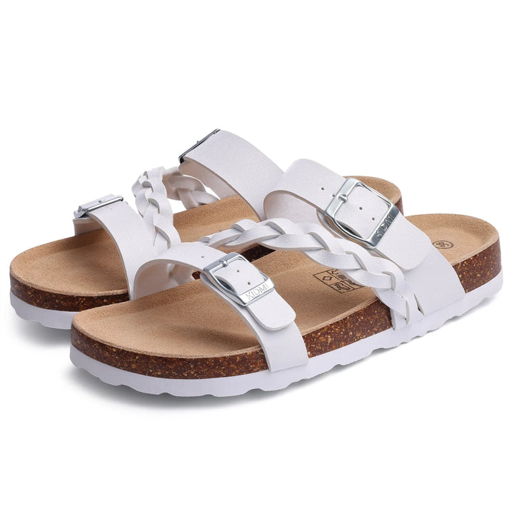 Lavinella Comfortable Cork Sandals, view 3 - Elena Harper