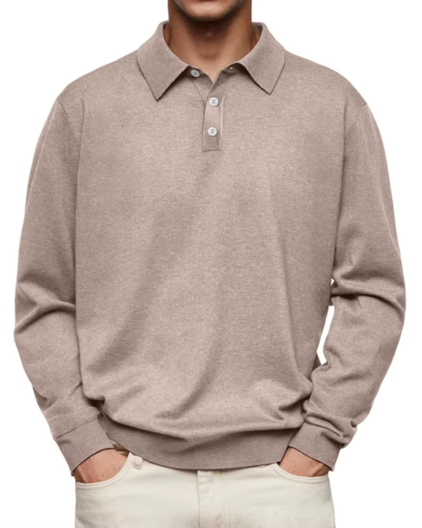 Aiden Long Sleeve Polo - Elena Harper