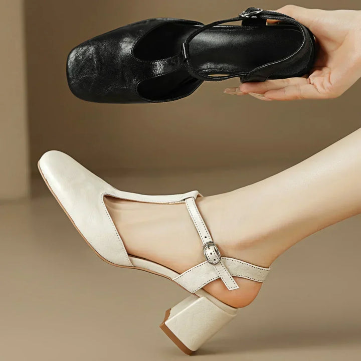 Beatrica Leather Mary Janes