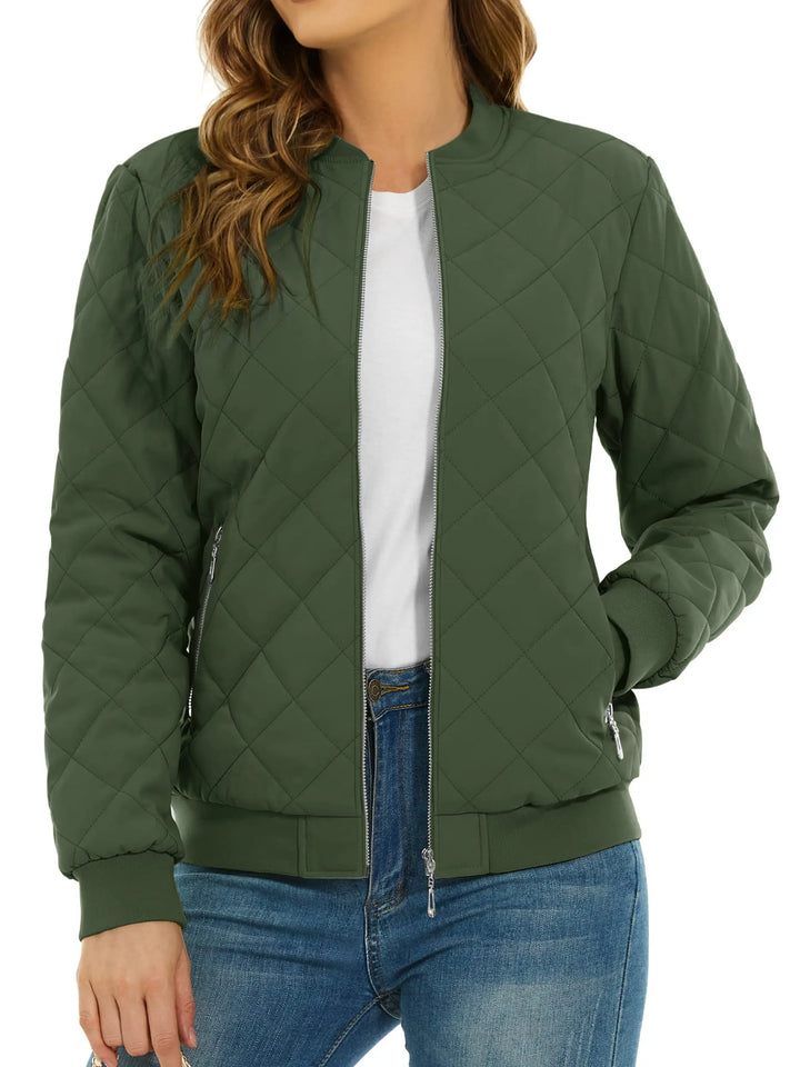 Romilda Cozy Quilted Jacket, view 4 - Elena Harper