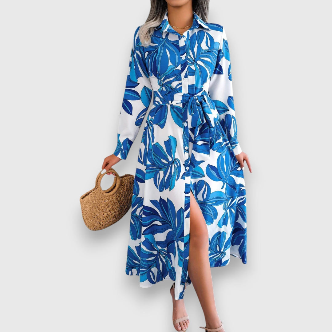 Elora Flowing Shirt Dress - Elena Harper