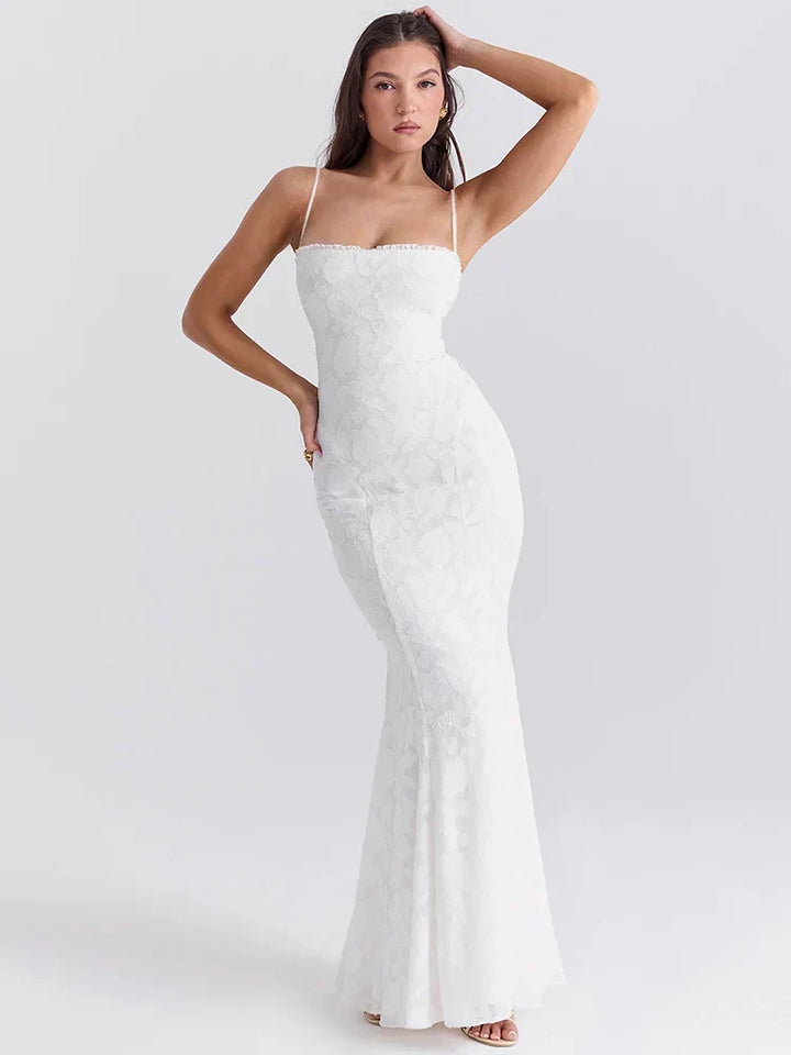 Ophelia Selene Romantic Lace Maxi Dress - Elena Harper