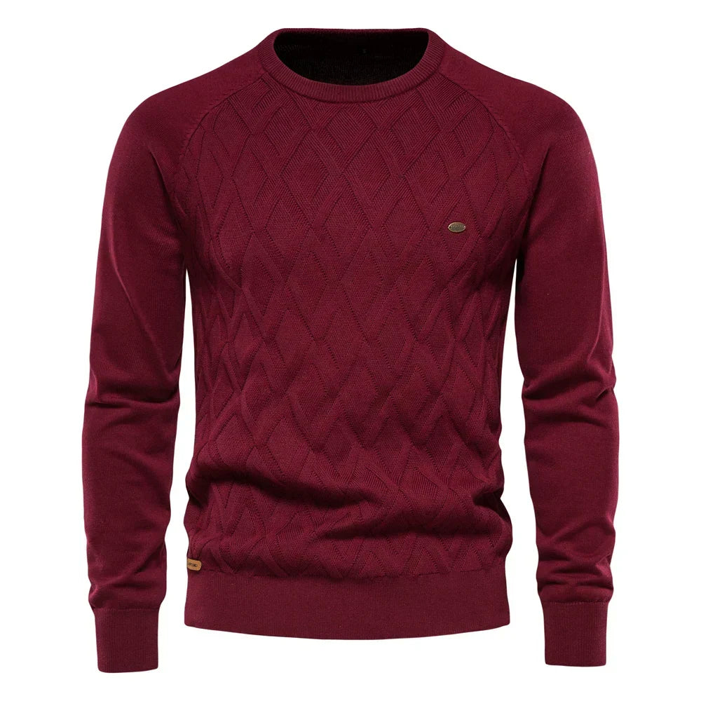 ELENA HARPER™  |  MEN'S CHECKED SWEATER