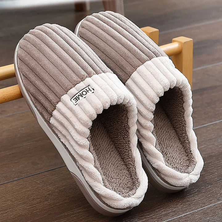 Kester Comfortable Striped Slippers for Men, view 4 - Elena Harper